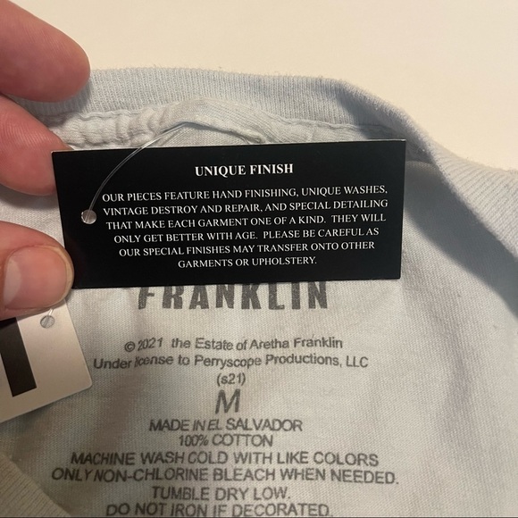 Aretha Franklin Respect Queen of Soul Tee T-Shirt Medium New With Tags - Picture 5 of 10